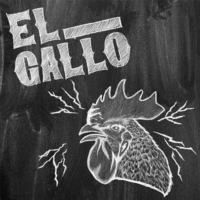El Gallo design gallo graphic design hand drawn illustration logo rooster