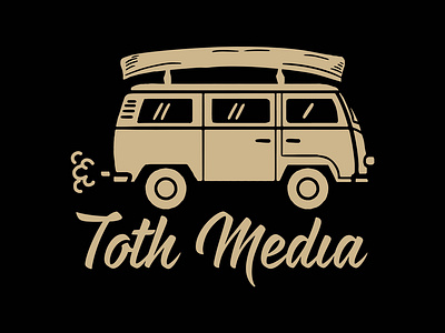 Toth Media - Graphic Work art branding design graphic graphic design hand drawn illustration kayak tee design van vintage