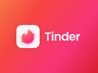 Tinder - App icon redesign concept #19 app branding design graphic design illustration logo typography ui ux vector