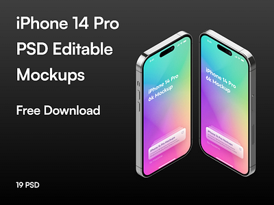 iPhone 14 Pro PSD Mockup download free download iphone iphone 14 iphone14 iphone14 pro mockups psd