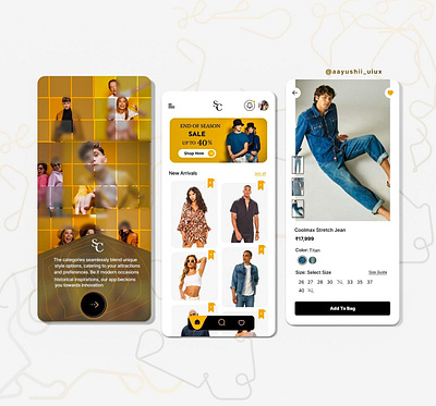 SC Fashion Mobile App Design 3d appdesign behance branding design dribbble figma graphic design illustration logo mobileappdesign ui uidesign uiux user friendlyapp userexperience userinterface