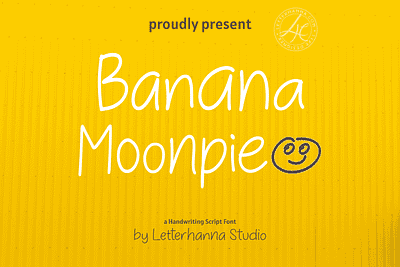 Banana Moonpie Font branding contextual alternate