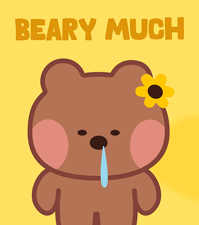 Cute bear illustration art graphic design illustration