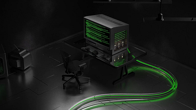 System hacking.. 3d animation art blender green hack matrix motion graphics