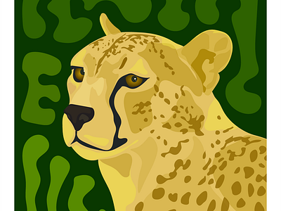 Animal 1 adobe adobe illustrator animal art cat cheetah design graphic design green illustration illustrator spot tiger vector yellow