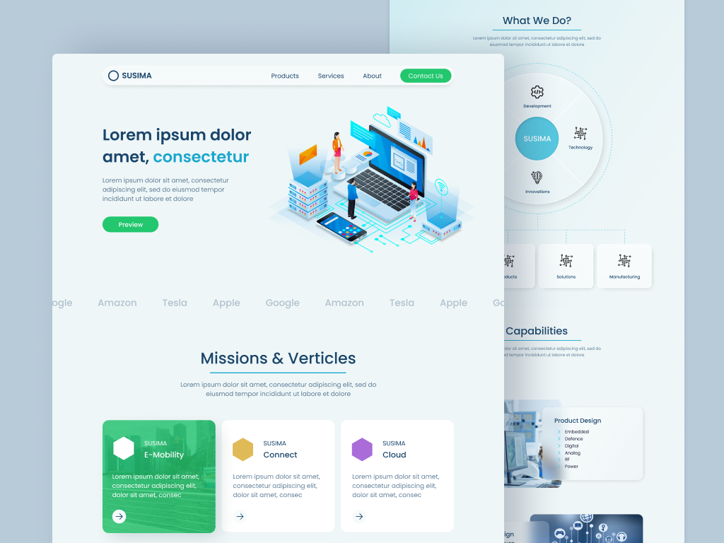 IOT Website Homepage Design by Thoufik Abdullah on Dribbble