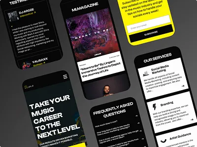 Mark.it Home Page Redesigned on Mobile home page mobile mobile design music marketing ui ux deisgn ux design web design webdesign