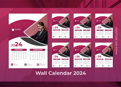 Calendar 2024 week start Sunday corporate design planner templat year planner