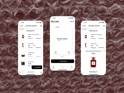 Mobile App UI Design: Wishlist App | HIG Components minimalistic design mobile app mobile app design ui ui ux design ux design wishlist