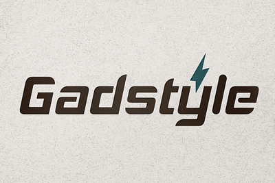 Gadstyle wordmark logo design branding graphic design logo