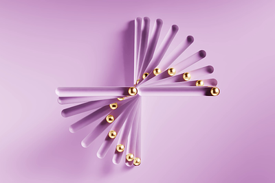 Purple Meditation 3d animation branding design gold illustration logo motion graphics pink purple sweet ui