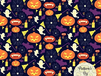 Halloween Half-Drop Repeat adobe halfdrop halloween photoshop repeatpattern spooky