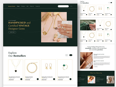 Jewelry Website digital artistry ui