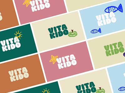 VITAKIDO branding🌱 branding design graphic design illustration logo