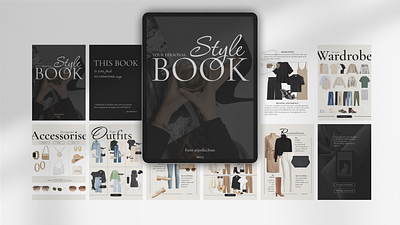 StyleBook for stylist branding design graphic design guidbook socialmedia stylist templates