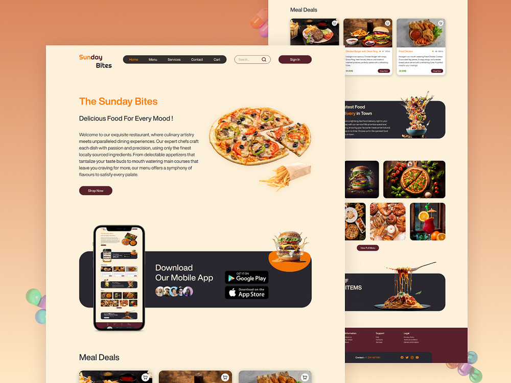 Browse thousands of Food site Login Page images for design