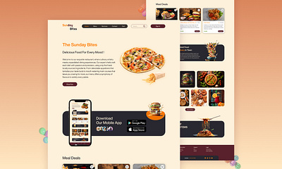 Restaurant Food Delivery Website Landing Page food delivery graphic design home page landing page restaurant ui ui design ui ux user interface web ui website website design