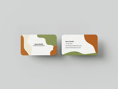 Business card for an Interior Designer adobeillustrator ai businesscard design graphic design logo typography vector