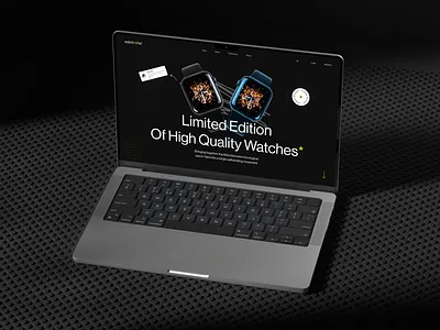 Watchme!(watch store) Web Exploration black and white creative design dribbble header interface landing page minimal modern popular shot saidul islam typography ui design uiux visual design watch watch store web web header website design
