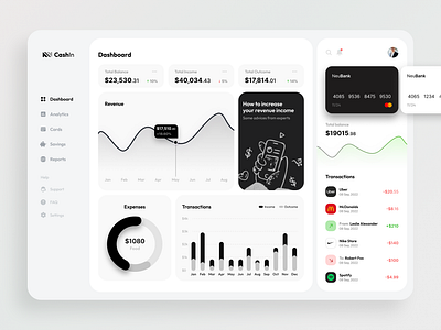 Financial Web Dashboard UI analytics app ui charts dashboard design finance fintech logo ui ux web