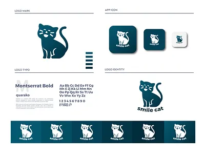 SMILE CAT CONCEPT - LOGO DESIGN best logo brand identity branding creative design illustration logo logo design ui vect plus