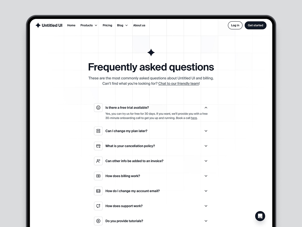 Browse thousands of Faq UI images for design inspiration | Dribbble