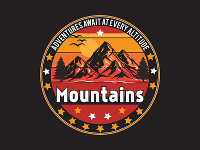 Adventure T-shirt Design camping design