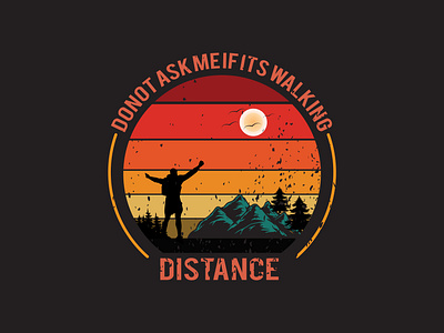 Hiking T-shirt Design wild