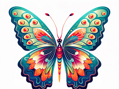 Colourful Butterflies butterflies butterfly colourful freelance freelancer kids art kids corner kids poster nursery art poster wall art wall decoration