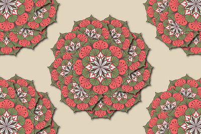 Mandala Art of Flowers Romantic and Beautiful indian