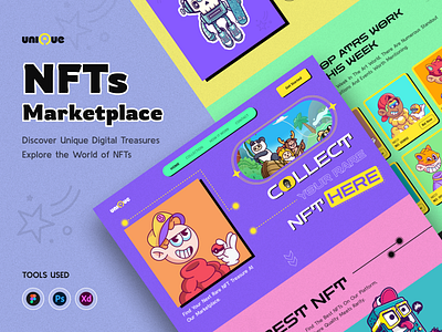 Nft Marketplace Landing Page Design. ui ux