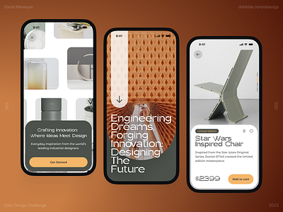 Industrial design e-commerce app clean ui mobiel app modern ui ux web design