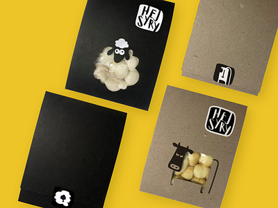 Hey Syry Packaging brand branding cheese cow food graphic design hisiri icon illustration logo package packaging sheep