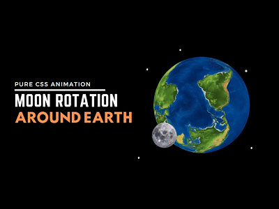 Moon Rotating around Earth CSS Animation css css animation css tricks css3 csseffects divinectorweb frontend html html5