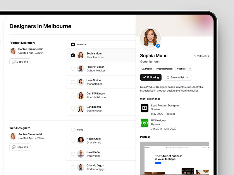 User profile slideout — Untitled UI