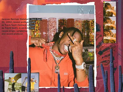 Travis Scott fan poster design graphic design poster