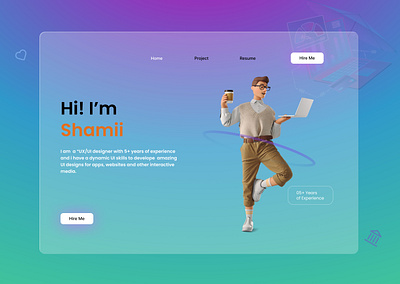 Amazing Portfolio design 3d animation ui