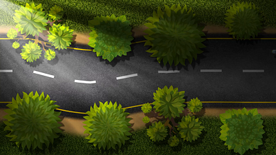 The road animation graphic design motion graphics