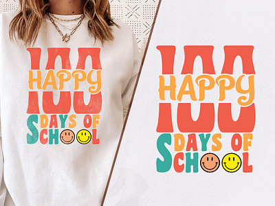 Happy School T-shirt Design bohemian vibe top branding fashion statement piece flower power top funky 70s shirt funky graphic print graphic design groovy art shirt hippy chic t shirt iconic retro wear nostalgic fashion retro inspired tee throwback style trendy festival wear trendy unisex tee vintage color palette tee vintage groovy top vintage inspired fashion