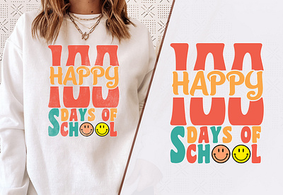 Happy School T-shirt Design bohemian vibe top branding fashion statement piece flower power top funky 70s shirt funky graphic print graphic design groovy art shirt hippy chic t shirt iconic retro wear nostalgic fashion retro inspired tee throwback style trendy festival wear trendy unisex tee vintage color palette tee vintage groovy top vintage inspired fashion