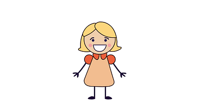happy child 2d animation animated animated character cartoon character gif animation motion graphics
