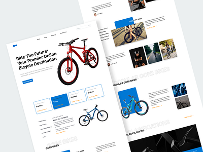 RideHub Bicycle Store Landing Page app branding design digitaltransformation graphic design illustration iphone app design landing page landing page design logo motion graphics ui ui design ui kit ux ux design website website design