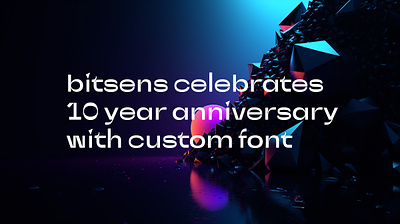 Bitsens bespoke contemporary font branding custom font font logo typeface