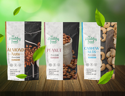 Almond Pouch Packaging design almond design food label food packaging graphic design illustration label design logo mylar bag packaging design pouch pouch bag pouch design pouch label pouch packaging product label design