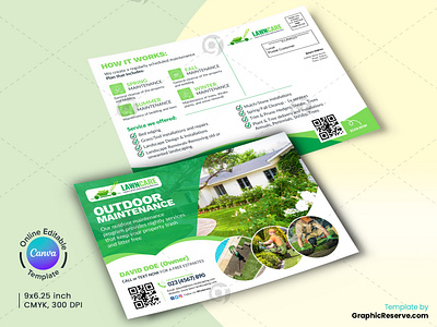 Landscaping Service Direct Mail EDDM Mailer Canva Template canva direct mail design template direct mail template eddm template farmer postcard garden care eddm postcard garden cleaning eddm postcard garden services eddm home maintenance eddm landscaping service eddm lawn care service eddm mailer lawn care service eddm postcard lawn mowing postcard postcard renovation service eddm