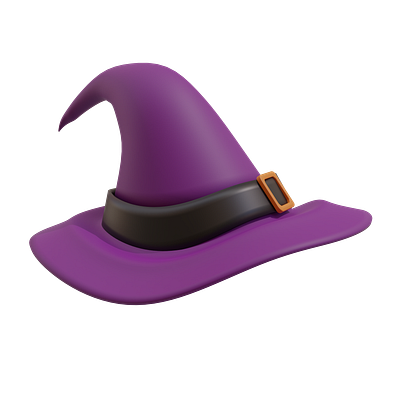Witch Hat Halloween 3d 3d halloween icon