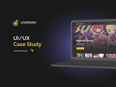 Live Rush Case Study case study webdesign ui ux