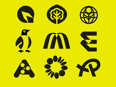 LOGO a branding design e graphic design icon identity illustration leaf logo m marks o penguin planet q r symbol tree
