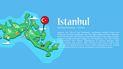 Istanbul Map design graphic design illustration infographic map vector
