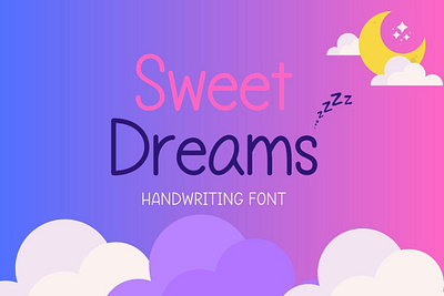 Sweet Dreams Font>>https://creativemarket.com/Ruddean2109 craft font cute font design display font font funny font graphic design handwriting modern font simple font typography